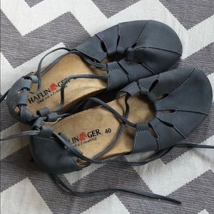 Haflinger gladiator sandals/clogs. Super rare!